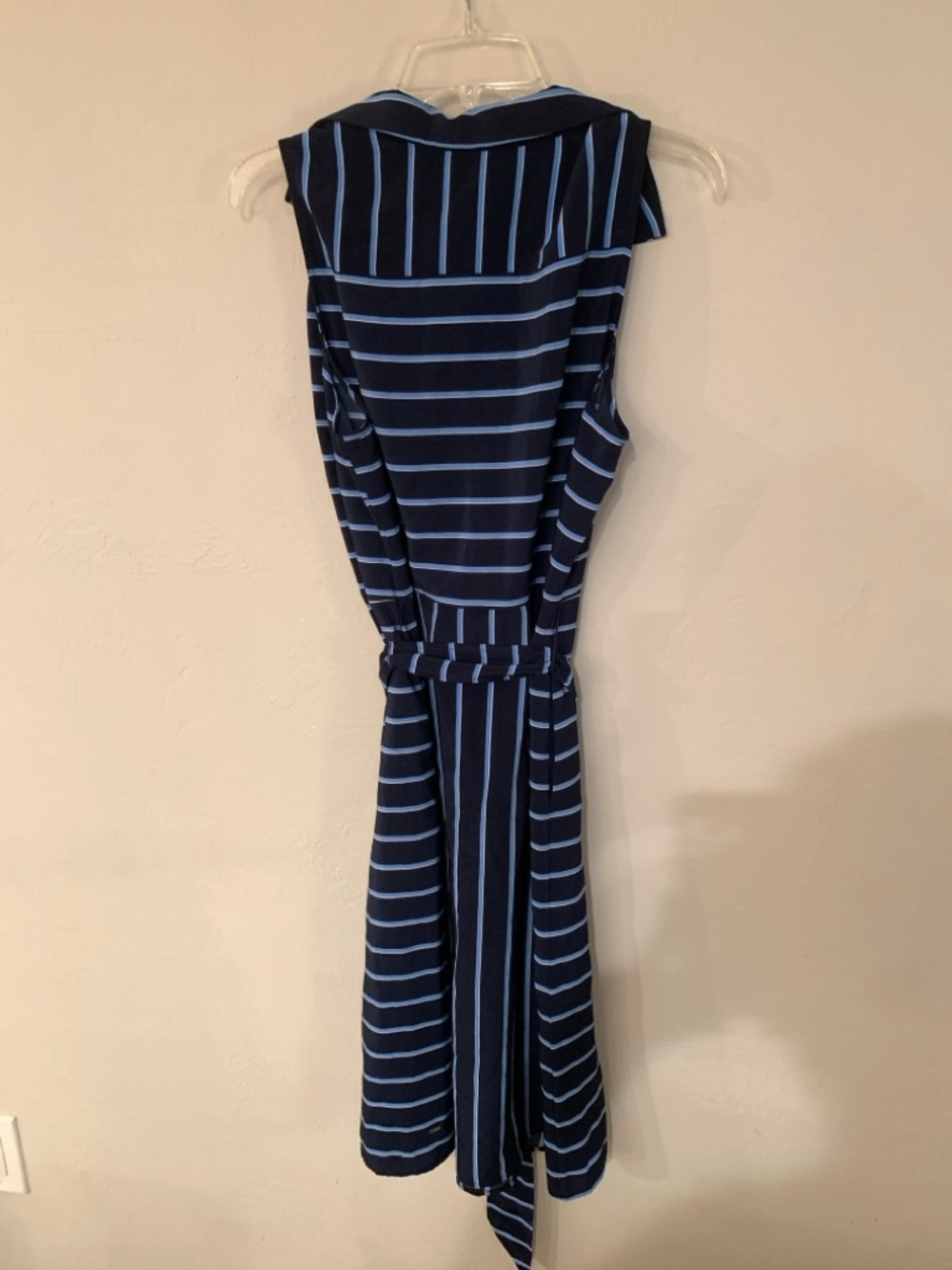Tommy Hilfiger Navy and Light Blue Striped Sleeveless Shirt Dress XL NWT - Picture 4 of 4